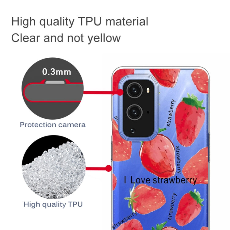 For OnePlus 9 Colored Drawing Pattern Highly Transparent TPU Protective Case