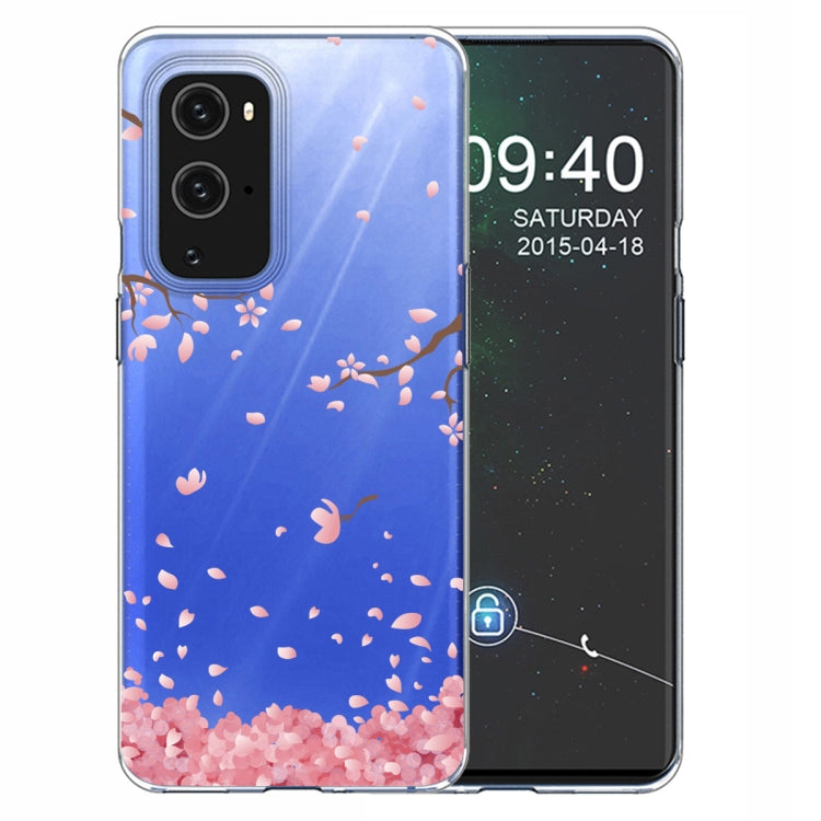 For OnePlus 9 Colored Drawing Pattern Highly Transparent TPU Protective Case