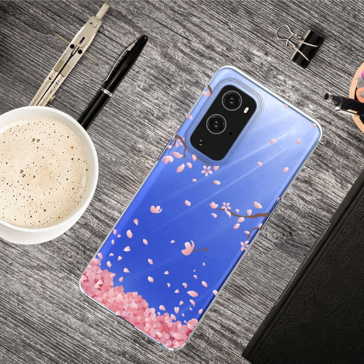 For OnePlus 9 Colored Drawing Pattern Highly Transparent TPU Protective Case