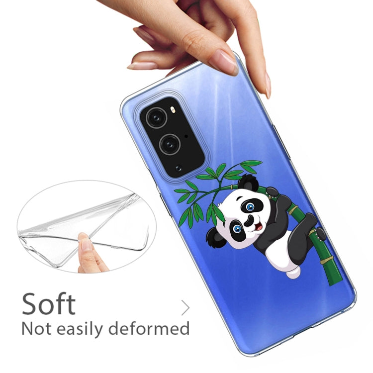 For OnePlus 9 Colored Drawing Pattern Highly Transparent TPU Protective Case