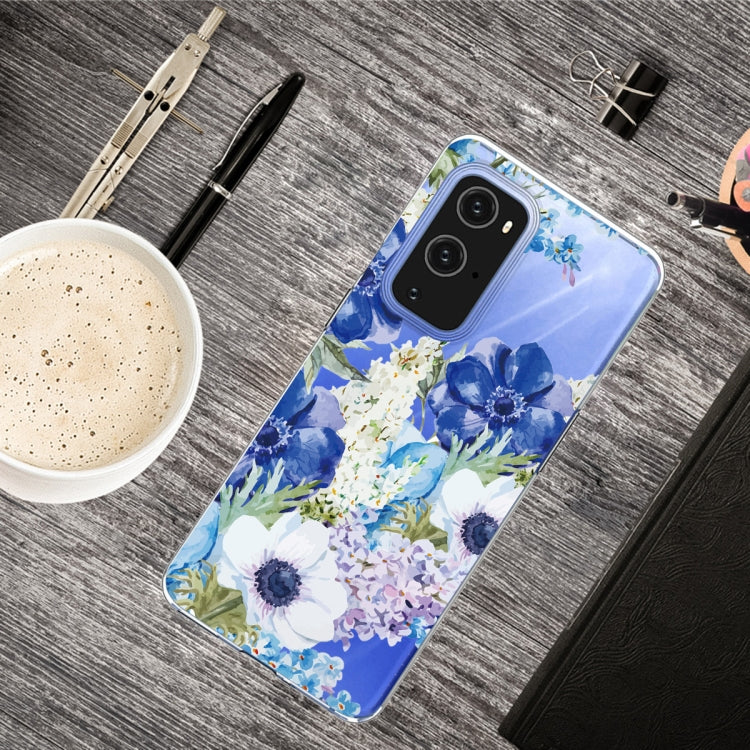 For OnePlus 9 Pro Colored Drawing Pattern Highly Transparent TPU Protective Case