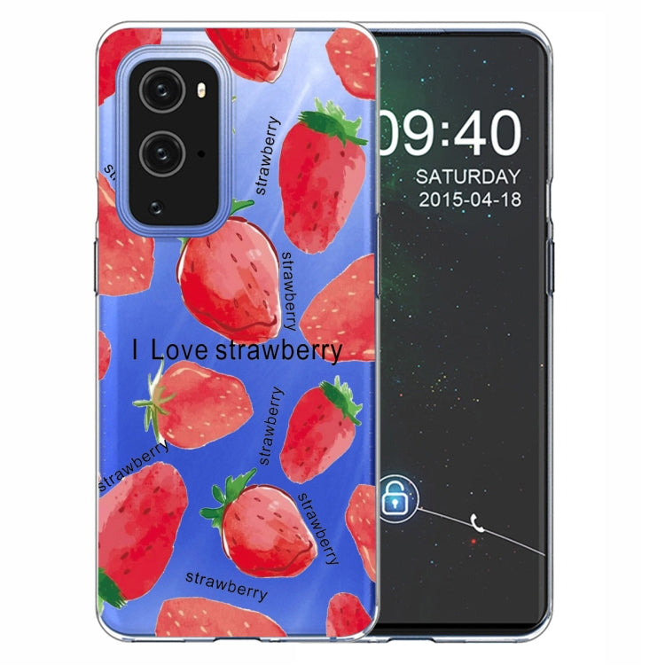 For OnePlus 9 Pro Colored Drawing Pattern Highly Transparent TPU Protective Case