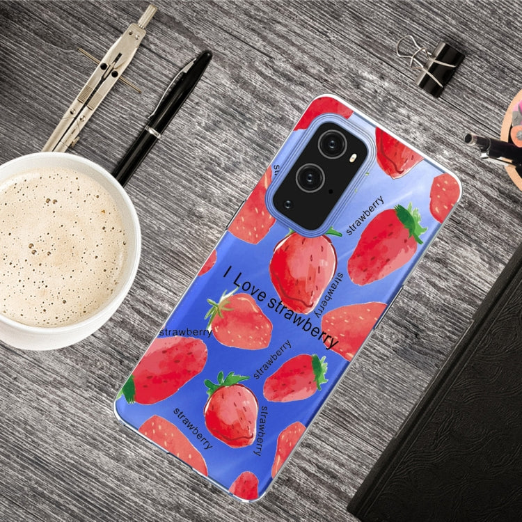 For OnePlus 9 Pro Colored Drawing Pattern Highly Transparent TPU Protective Case