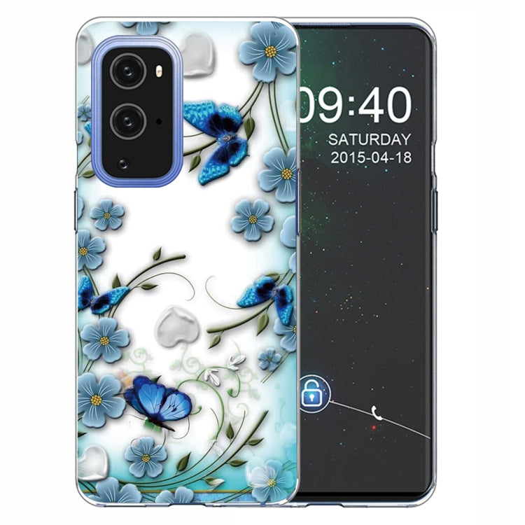 For OnePlus 9 Pro Colored Drawing Pattern Highly Transparent TPU Protective Case