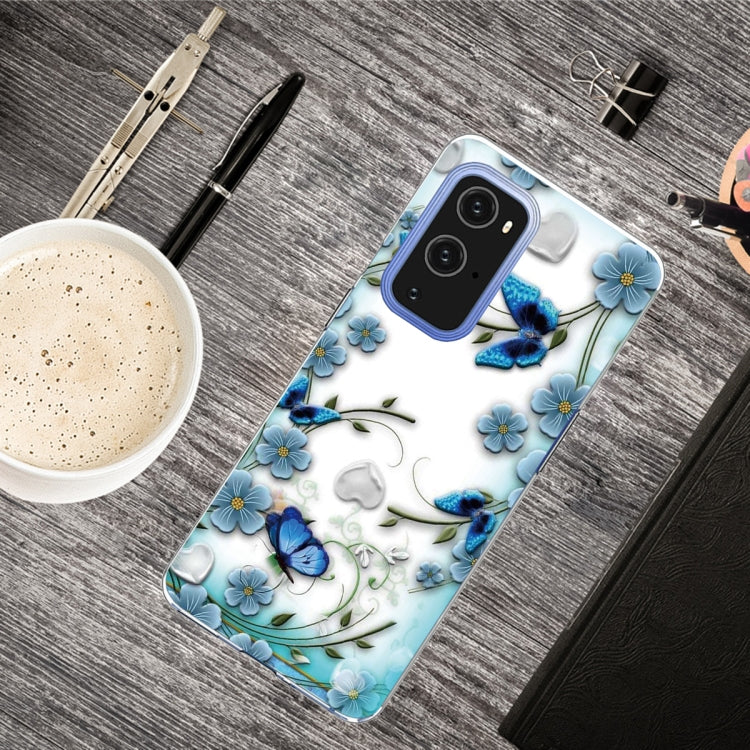 For OnePlus 9 Pro Colored Drawing Pattern Highly Transparent TPU Protective Case