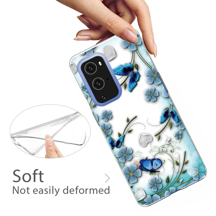 For OnePlus 9 Pro Colored Drawing Pattern Highly Transparent TPU Protective Case