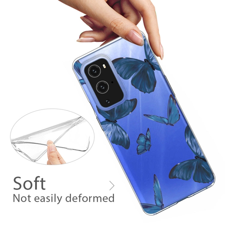 For OnePlus 9 Pro Colored Drawing Pattern Highly Transparent TPU Protective Case