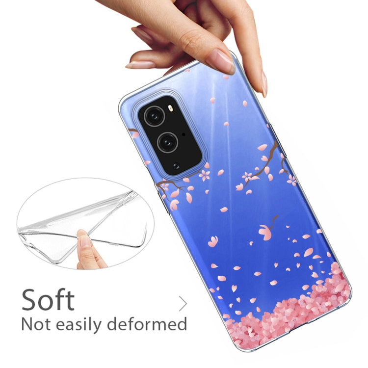 For OnePlus 9 Pro Colored Drawing Pattern Highly Transparent TPU Protective Case