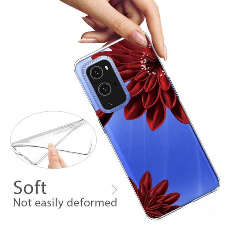 For OnePlus 9 Pro Colored Drawing Pattern Highly Transparent TPU Protective Case