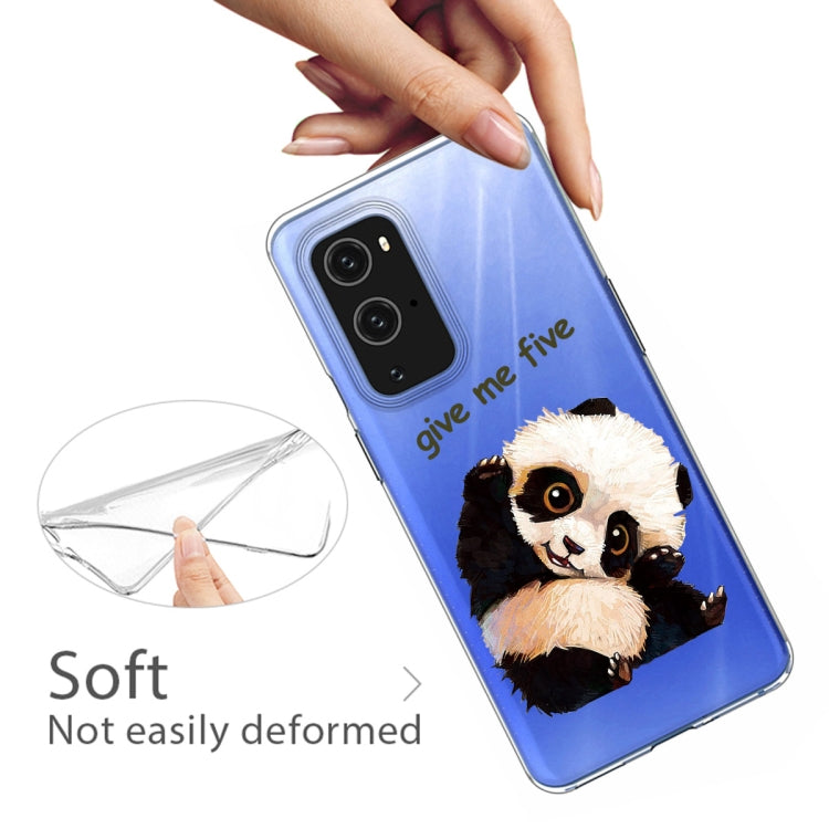 For OnePlus 9 Pro Colored Drawing Pattern Highly Transparent TPU Protective Case