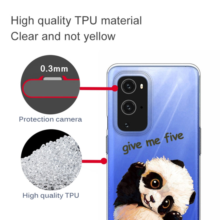 For OnePlus 9 Pro Colored Drawing Pattern Highly Transparent TPU Protective Case