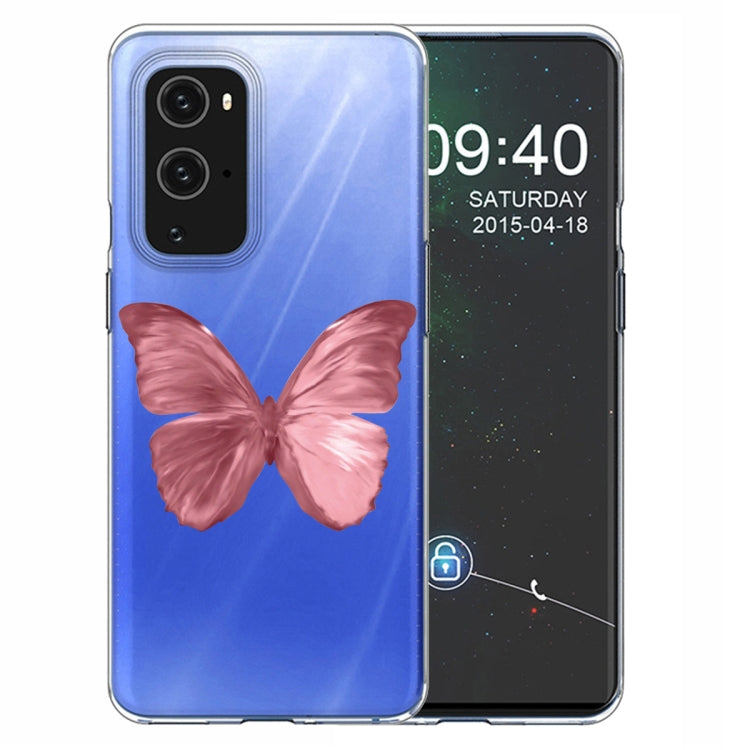 For OnePlus 9 Pro Colored Drawing Pattern Highly Transparent TPU Protective Case