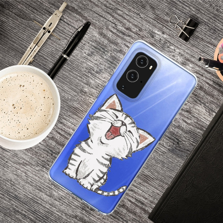 For OnePlus 9 Pro Colored Drawing Pattern Highly Transparent TPU Protective Case