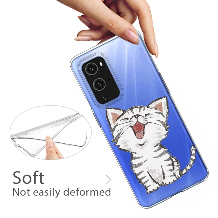 For OnePlus 9 Pro Colored Drawing Pattern Highly Transparent TPU Protective Case