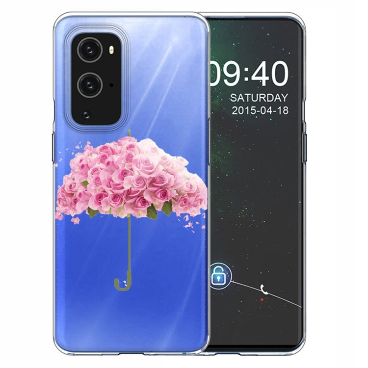 For OnePlus 9 Pro Colored Drawing Pattern Highly Transparent TPU Protective Case