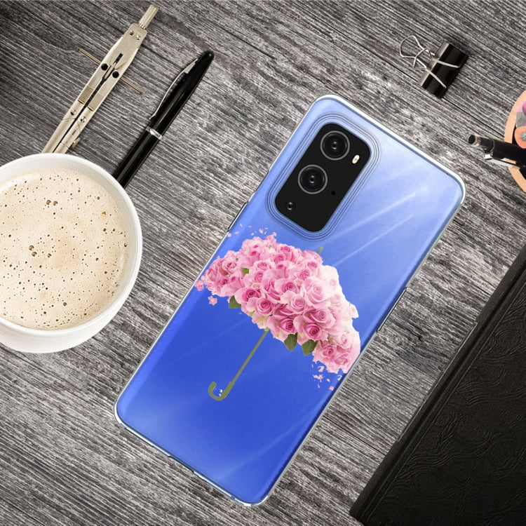 For OnePlus 9 Pro Colored Drawing Pattern Highly Transparent TPU Protective Case