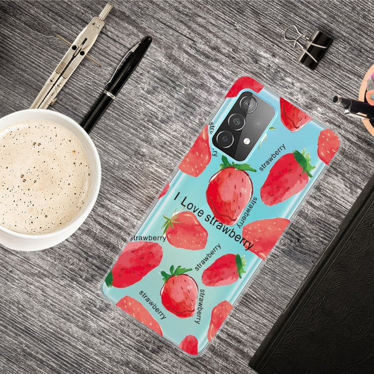 For Samsung Galaxy A52 5G / 4G Colored Drawing Pattern Highly Transparent TPU Protective Case
