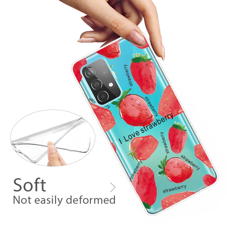 For Samsung Galaxy A52 5G / 4G Colored Drawing Pattern Highly Transparent TPU Protective Case