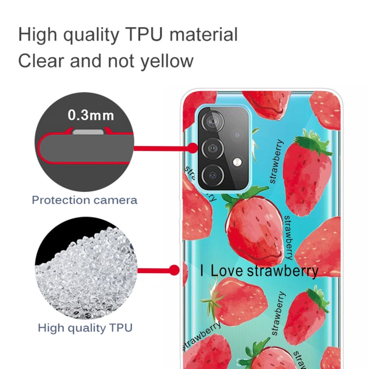 For Samsung Galaxy A52 5G / 4G Colored Drawing Pattern Highly Transparent TPU Protective Case