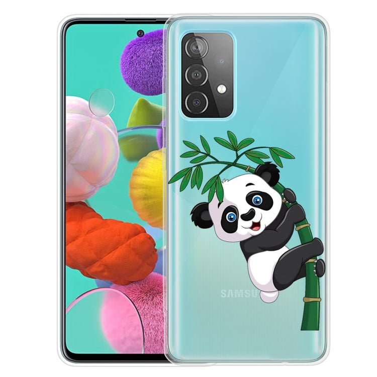 For Samsung Galaxy A52 5G / 4G Colored Drawing Pattern Highly Transparent TPU Protective Case