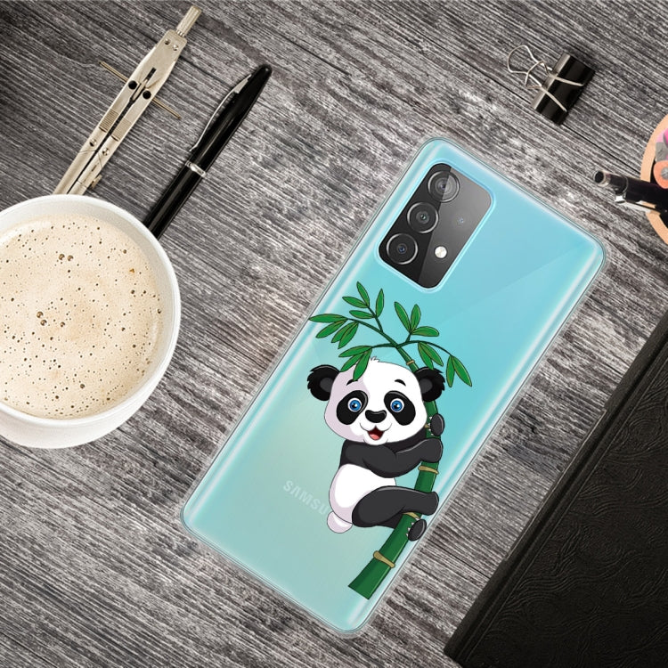 For Samsung Galaxy A52 5G / 4G Colored Drawing Pattern Highly Transparent TPU Protective Case