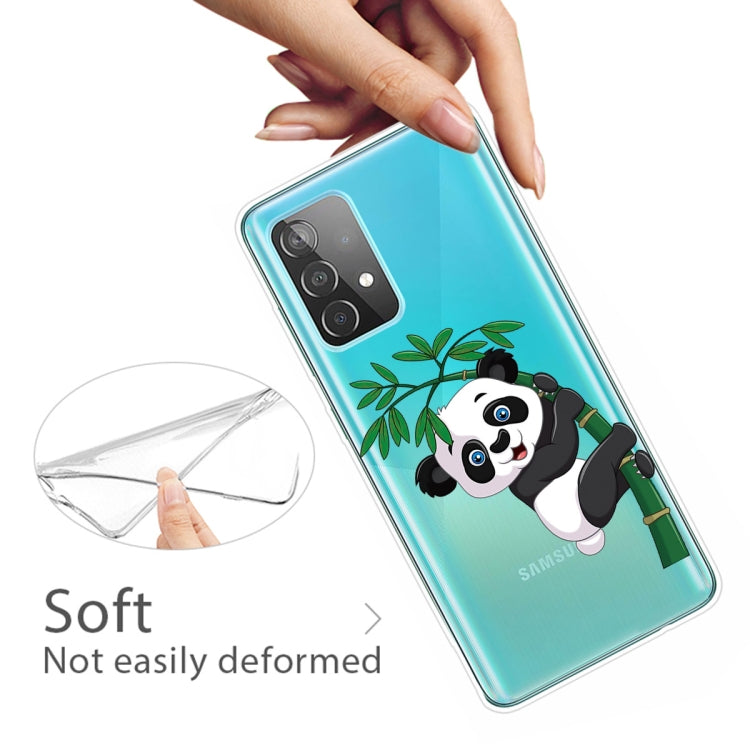 For Samsung Galaxy A52 5G / 4G Colored Drawing Pattern Highly Transparent TPU Protective Case