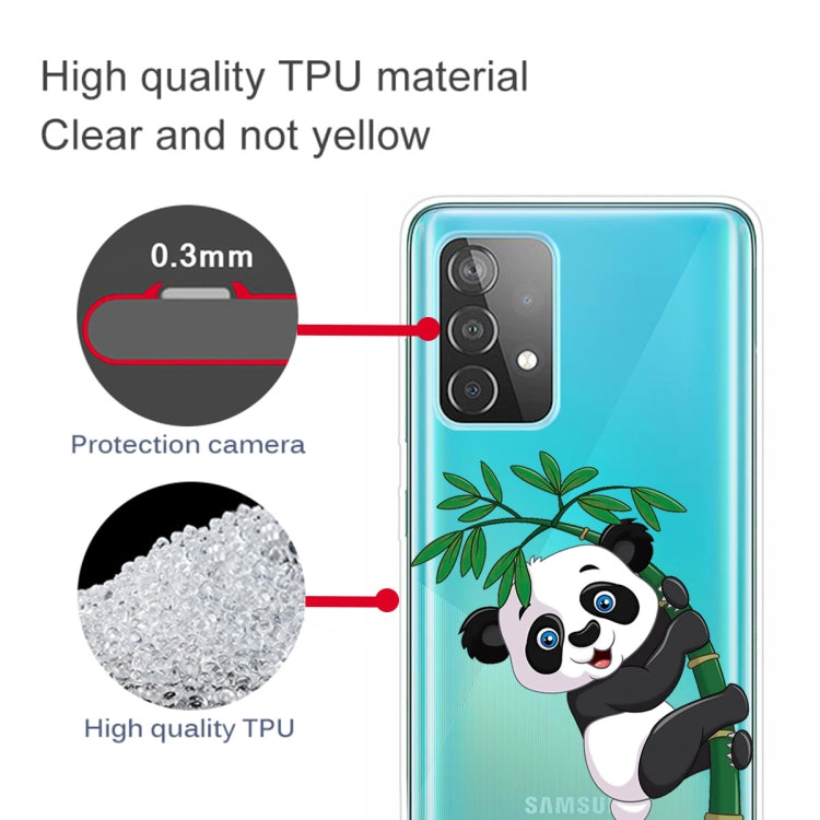 For Samsung Galaxy A52 5G / 4G Colored Drawing Pattern Highly Transparent TPU Protective Case