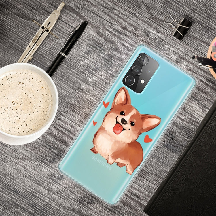 For Samsung Galaxy A52 5G / 4G Colored Drawing Pattern Highly Transparent TPU Protective Case