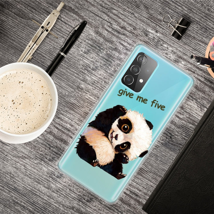 For Samsung Galaxy A52 5G / 4G Colored Drawing Pattern Highly Transparent TPU Protective Case