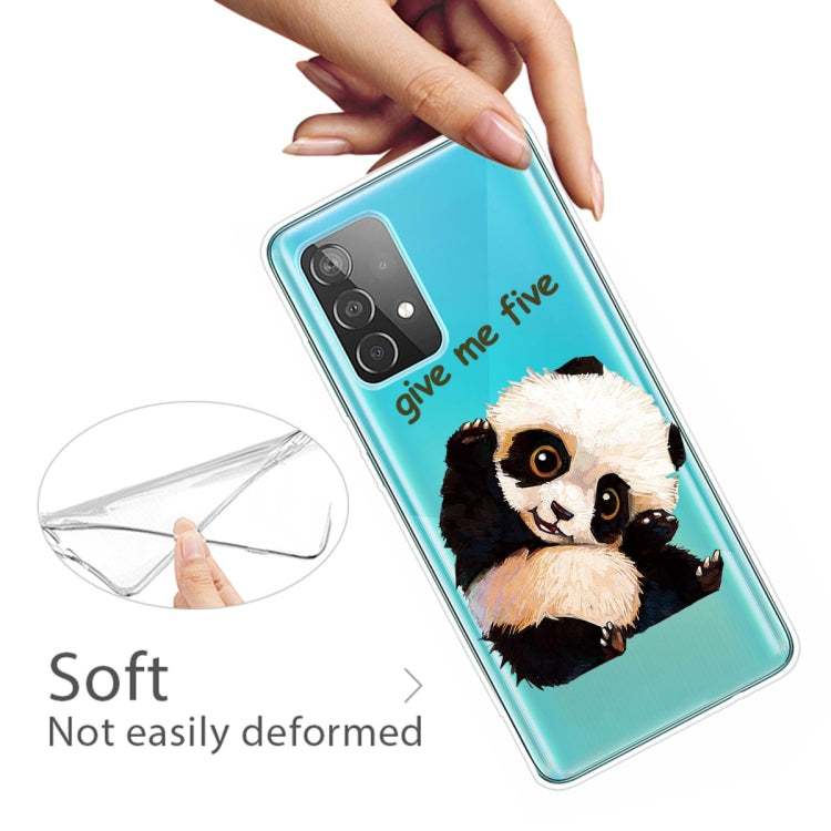 For Samsung Galaxy A52 5G / 4G Colored Drawing Pattern Highly Transparent TPU Protective Case