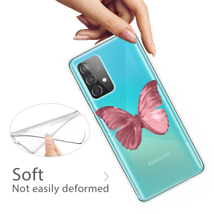 For Samsung Galaxy A52 5G / 4G Colored Drawing Pattern Highly Transparent TPU Protective Case