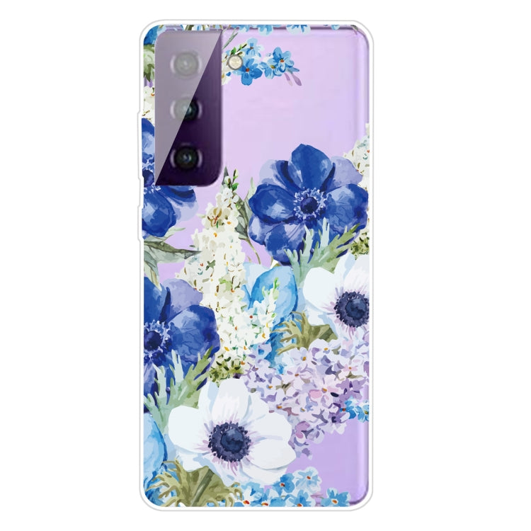 For Samsung Galaxy S21 5G Colored Drawing Pattern Highly Transparent TPU Protective Case