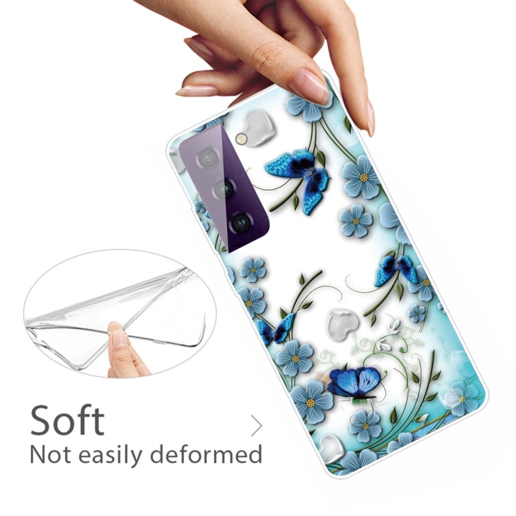 For Samsung Galaxy S21 5G Colored Drawing Pattern Highly Transparent TPU Protective Case