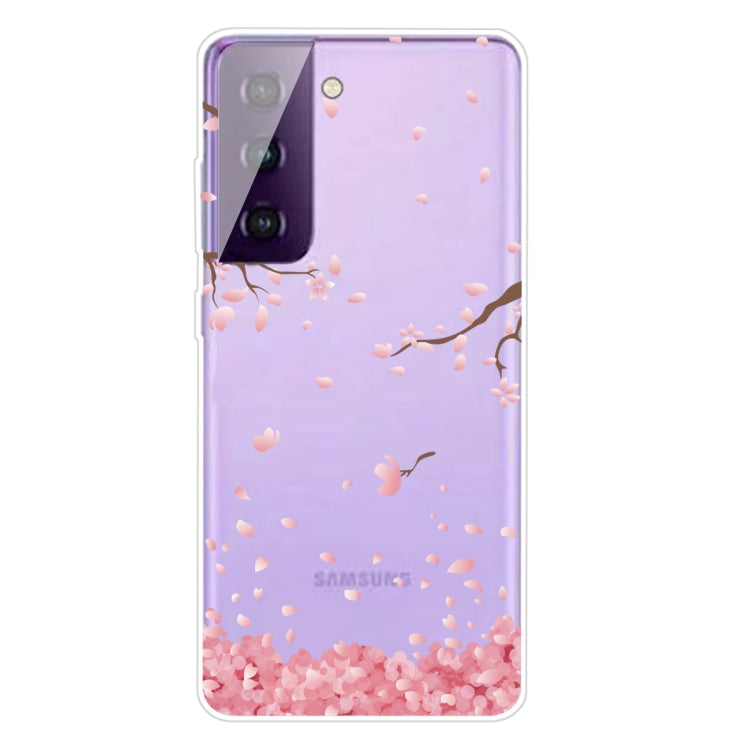 For Samsung Galaxy S21 5G Colored Drawing Pattern Highly Transparent TPU Protective Case