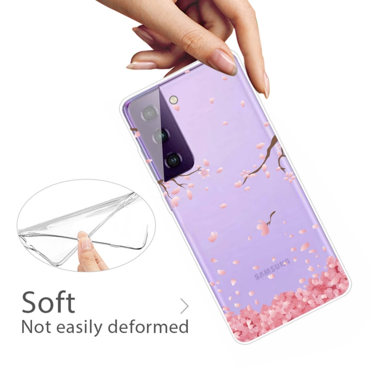 For Samsung Galaxy S21 5G Colored Drawing Pattern Highly Transparent TPU Protective Case