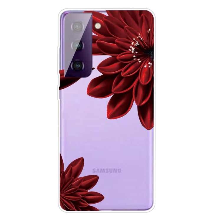 For Samsung Galaxy S21 5G Colored Drawing Pattern Highly Transparent TPU Protective Case