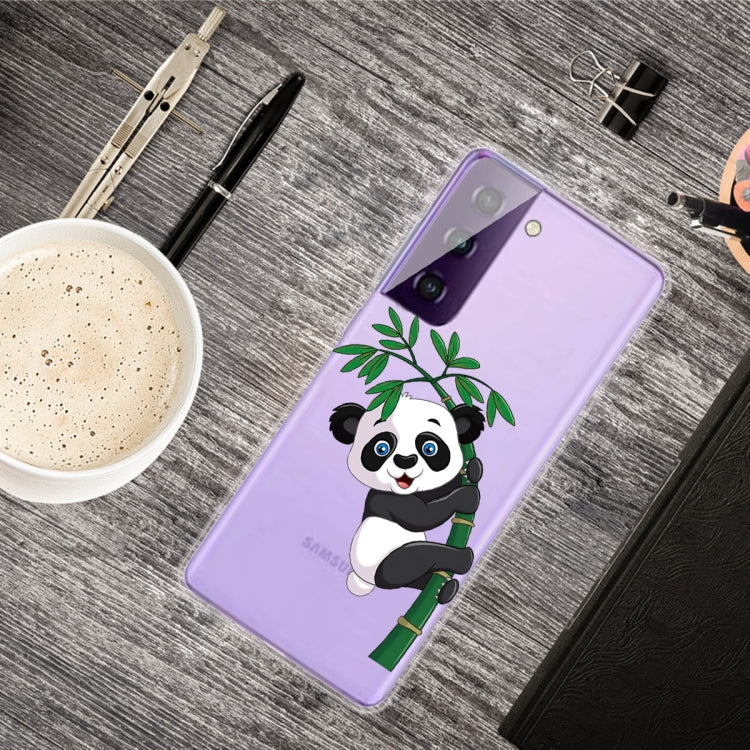 For Samsung Galaxy S21 5G Colored Drawing Pattern Highly Transparent TPU Protective Case