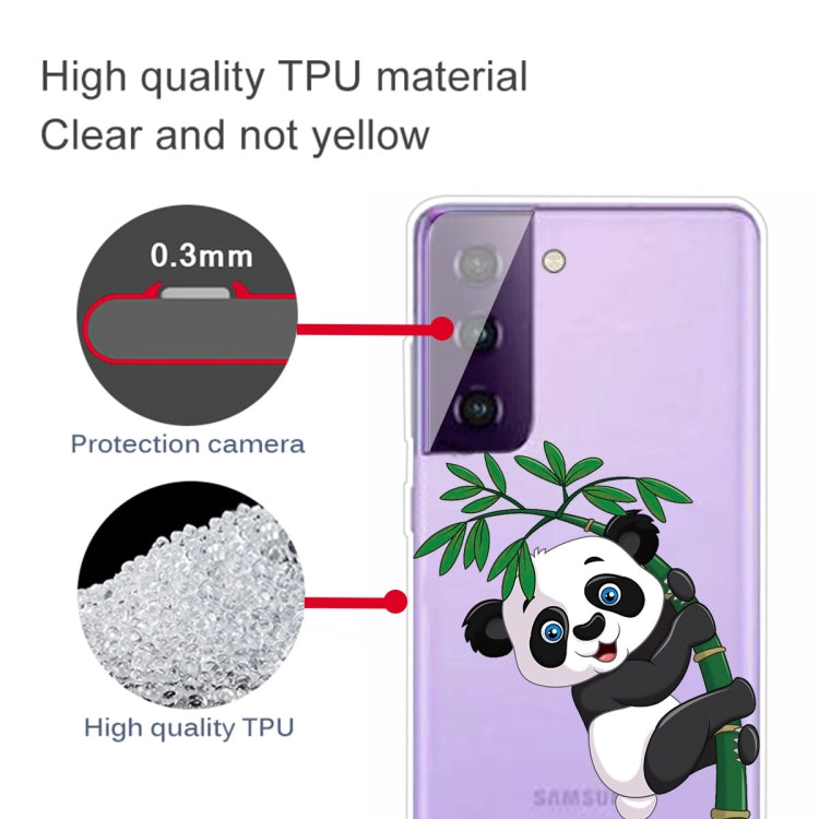 For Samsung Galaxy S21 5G Colored Drawing Pattern Highly Transparent TPU Protective Case