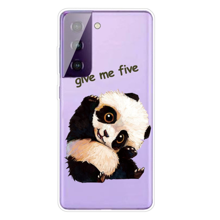 For Samsung Galaxy S21 5G Colored Drawing Pattern Highly Transparent TPU Protective Case