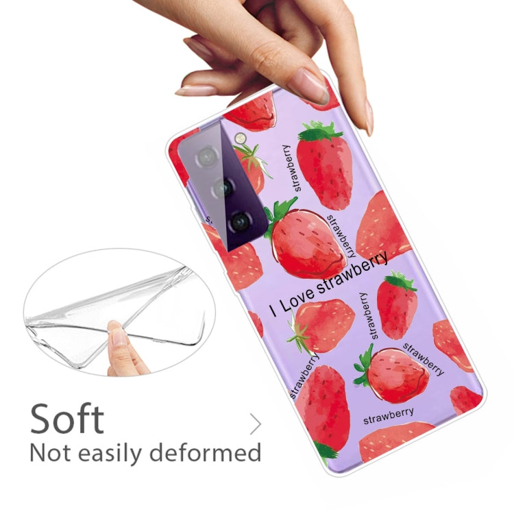 For Samsung Galaxy S21+ 5G Colored Drawing Pattern Highly Transparent TPU Protective Case