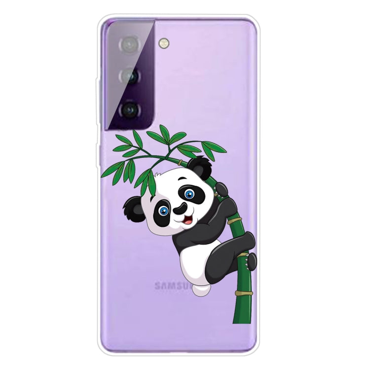 For Samsung Galaxy S21+ 5G Colored Drawing Pattern Highly Transparent TPU Protective Case