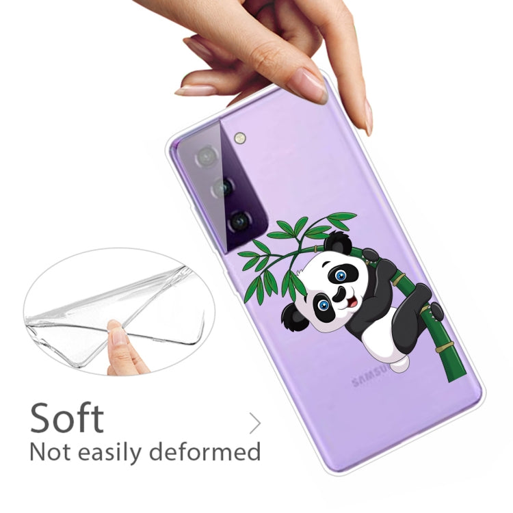 For Samsung Galaxy S21+ 5G Colored Drawing Pattern Highly Transparent TPU Protective Case