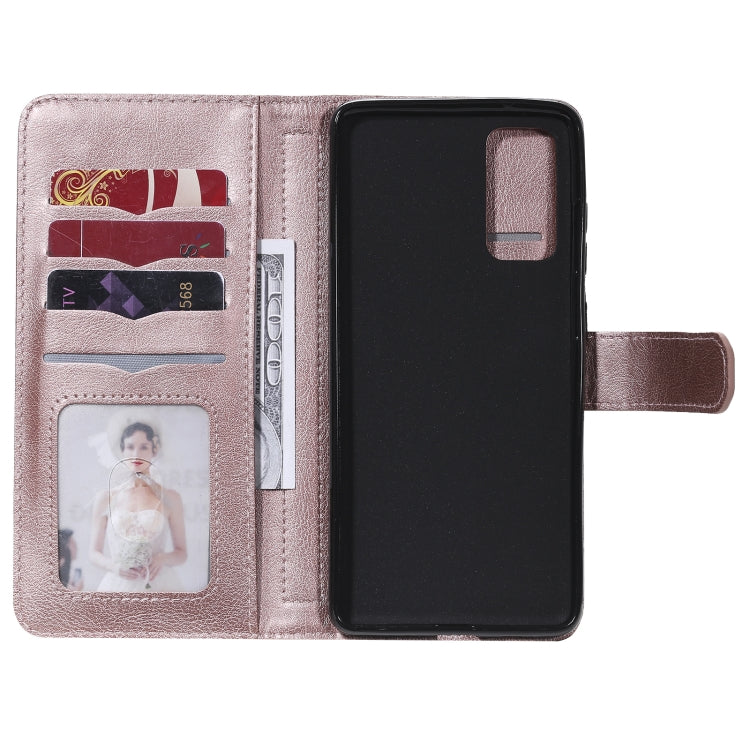 For Samsung Galaxy S20 FE 5G Multifunctional Magnetic Copper Buckle Horizontal Flip Solid Color Leather Case with 10 Card Slots & Wallet & Holder & Photo Frame