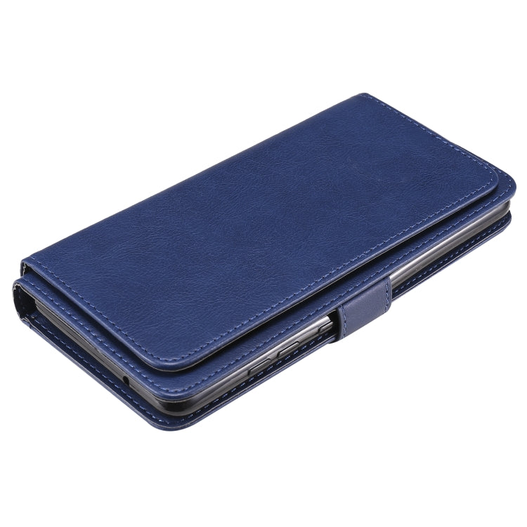 For Samsung Galaxy S20 FE 5G Multifunctional Magnetic Copper Buckle Horizontal Flip Solid Color Leather Case with 10 Card Slots & Wallet & Holder & Photo Frame