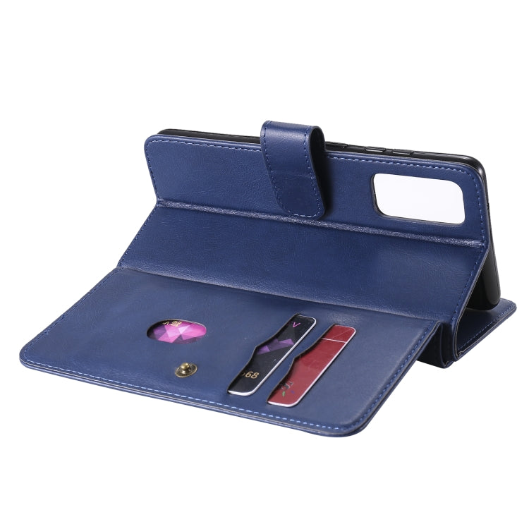For Samsung Galaxy S20 FE 5G Multifunctional Magnetic Copper Buckle Horizontal Flip Solid Color Leather Case with 10 Card Slots & Wallet & Holder & Photo Frame
