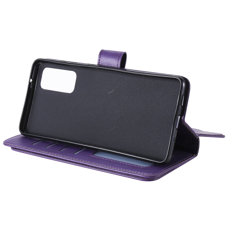 For Samsung Galaxy S20 FE 5G Multifunctional Magnetic Copper Buckle Horizontal Flip Solid Color Leather Case with 10 Card Slots & Wallet & Holder & Photo Frame