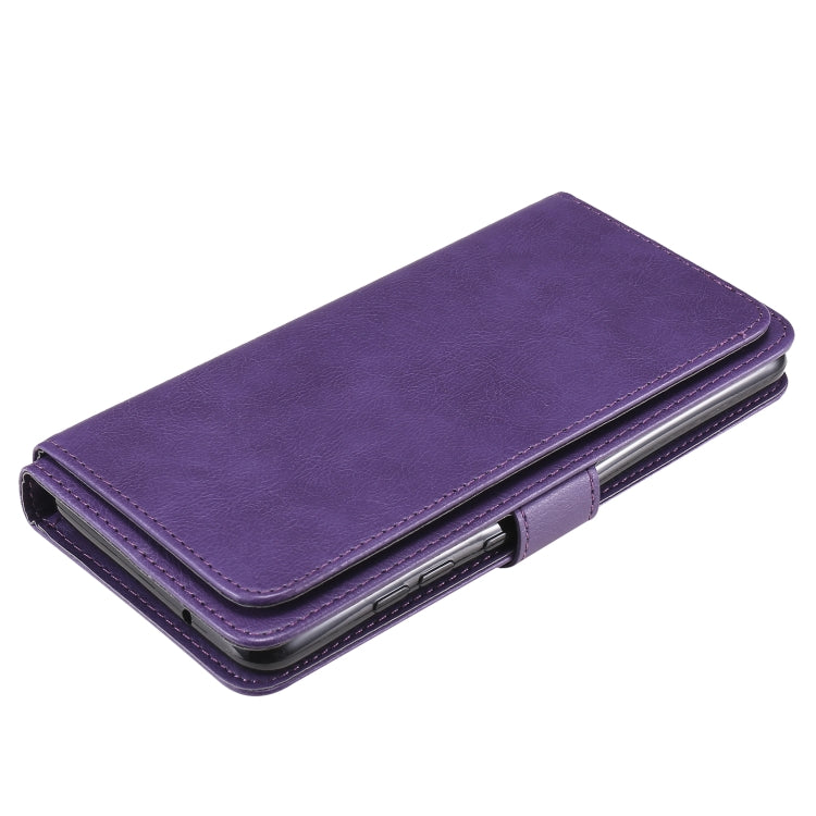 For Samsung Galaxy S20 FE 5G Multifunctional Magnetic Copper Buckle Horizontal Flip Solid Color Leather Case with 10 Card Slots & Wallet & Holder & Photo Frame