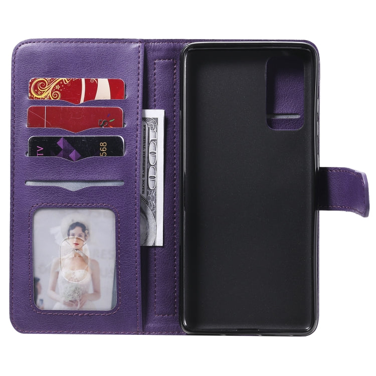 For Samsung Galaxy S20 FE 5G Multifunctional Magnetic Copper Buckle Horizontal Flip Solid Color Leather Case with 10 Card Slots & Wallet & Holder & Photo Frame