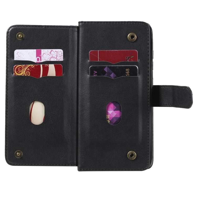 For Samsung Galaxy S20 FE 5G Multifunctional Magnetic Copper Buckle Horizontal Flip Solid Color Leather Case with 10 Card Slots & Wallet & Holder & Photo Frame