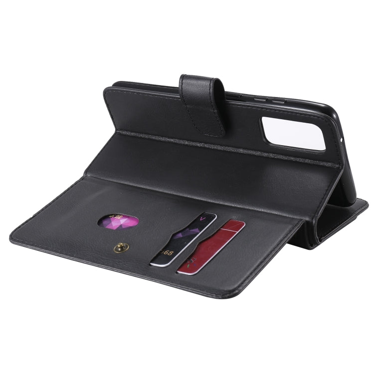 For Samsung Galaxy S20 FE 5G Multifunctional Magnetic Copper Buckle Horizontal Flip Solid Color Leather Case with 10 Card Slots & Wallet & Holder & Photo Frame